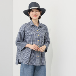 ハヤマ　ブリーズ リップルブラウス