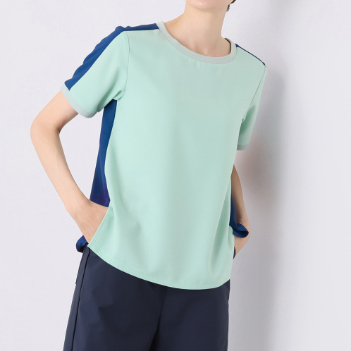 マイ ジル シフォンジョーゼット バイカラープルオーバー マイ ジル シフォンジョーゼット バイカラープルオーバー