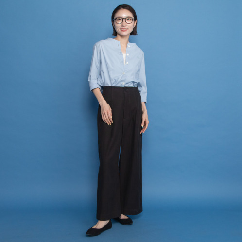 オンザビーバイサマーミー キレイめシルエットを カジュアルに着こなす ワイドストレートパンツ オンザビーバイサマーミー キレイめシルエットを カジュアルに着こなす ワイドストレートパンツ