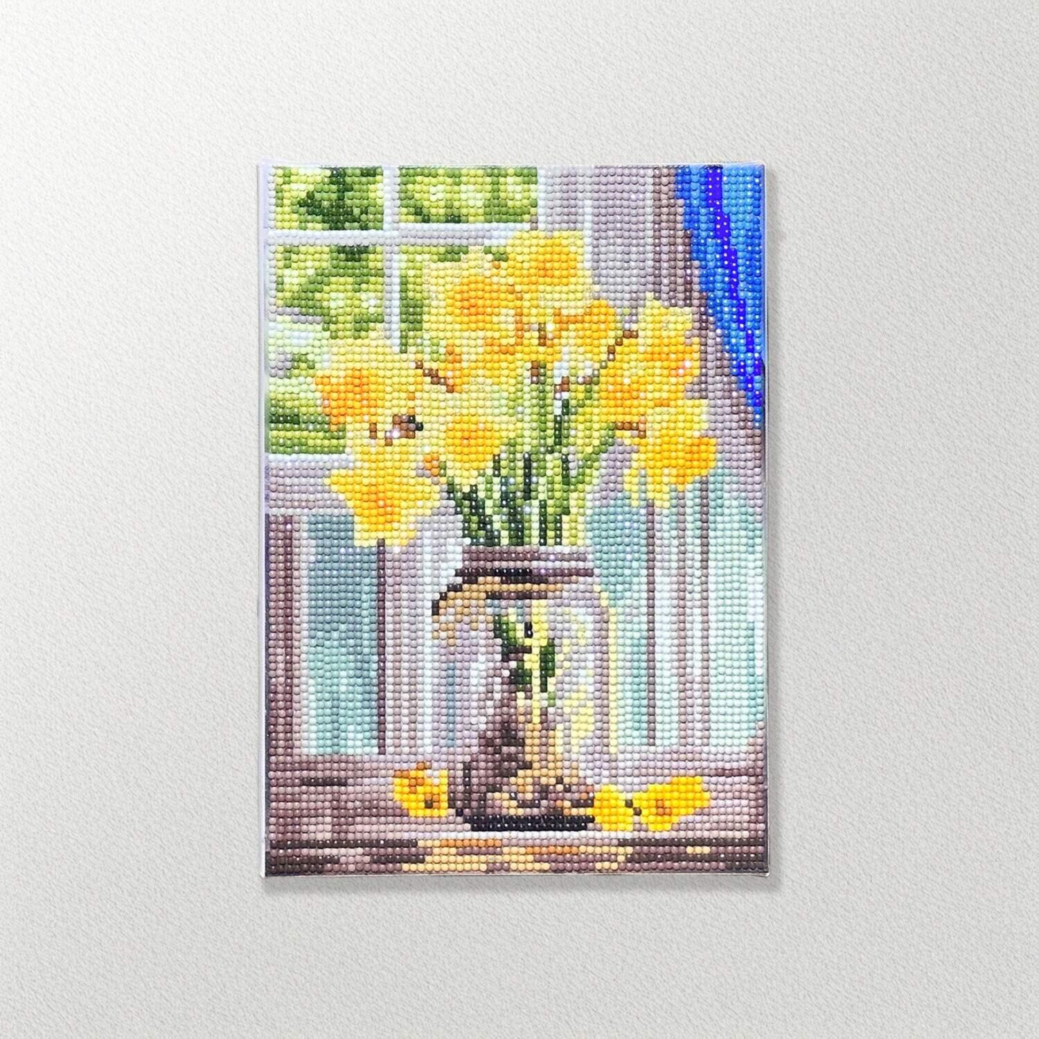 楽しみながら 頭の体操＆達成感を！ ダイヤモンドフィックス 煌めくキャンバスアート コレクション頒布会 “百花繚乱” ＜全４回＞