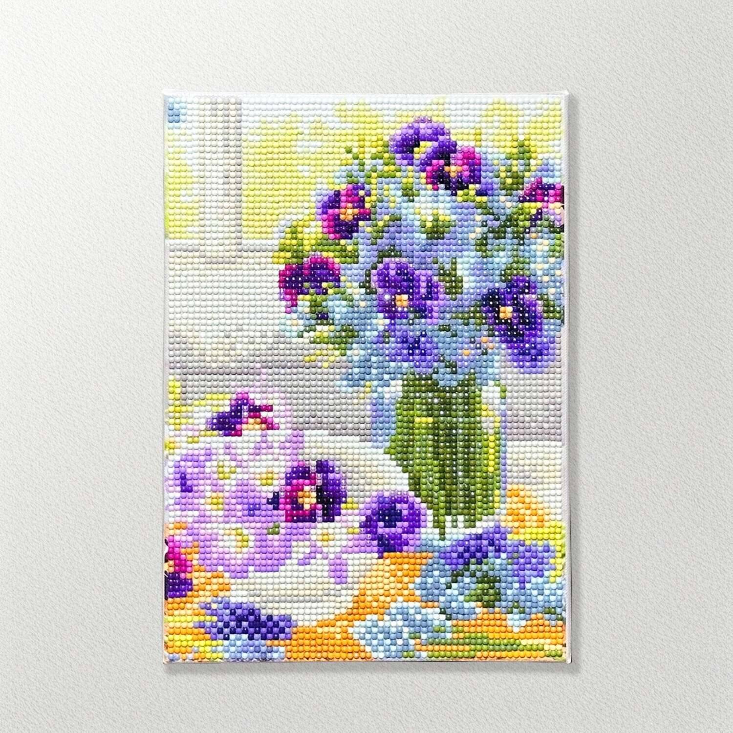 楽しみながら 頭の体操＆達成感を！ ダイヤモンドフィックス 煌めくキャンバスアート コレクション頒布会 “百花繚乱” ＜全４回＞