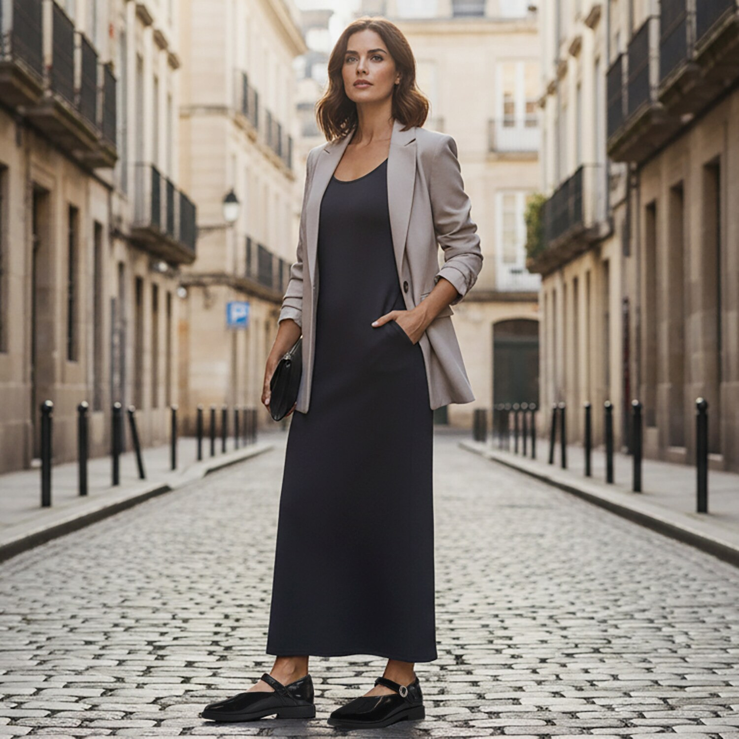 フィオリノ はっ水 ソフト山羊革エナメル 自社開発ソール使用 ストラップシューズ