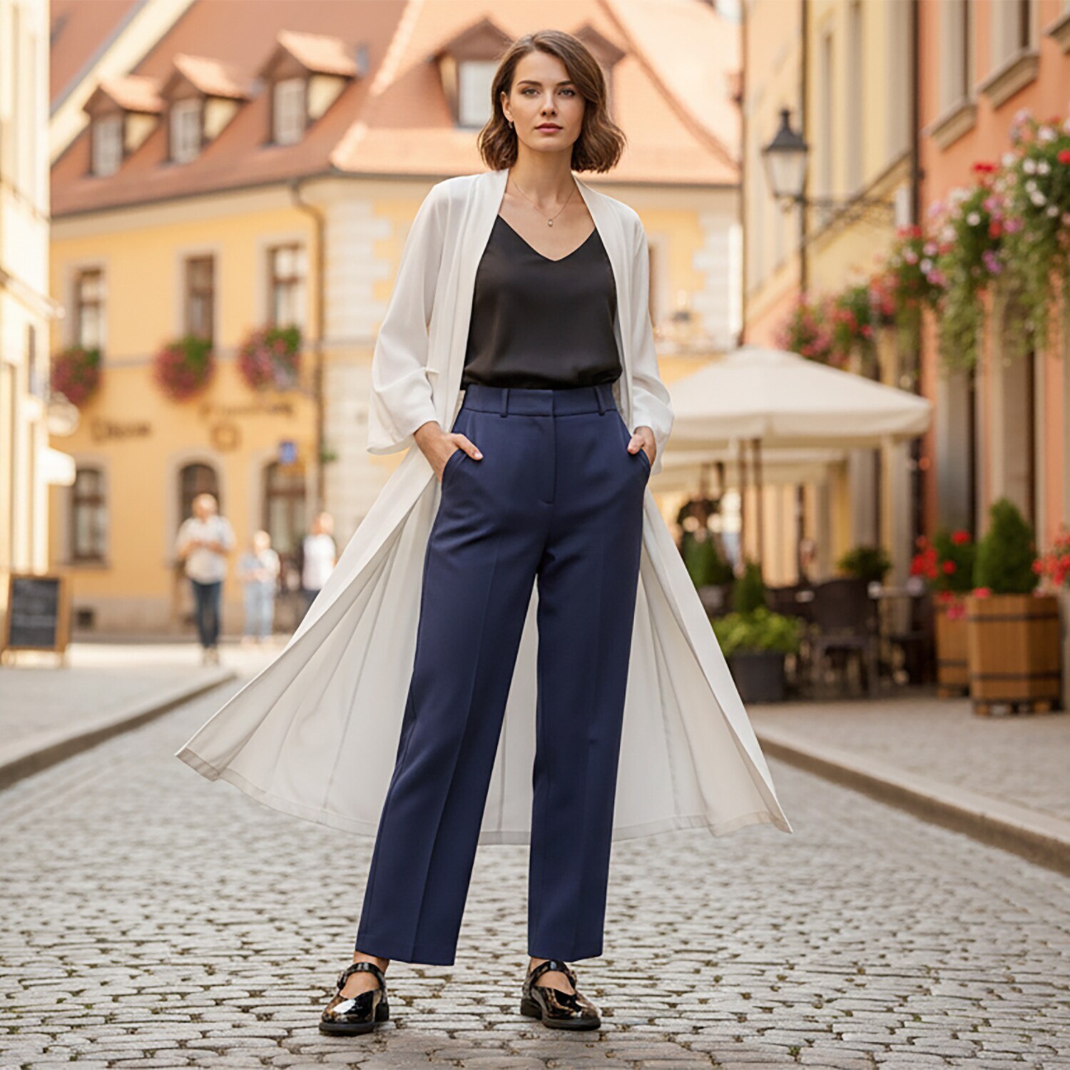 フィオリノ はっ水 ソフト山羊革エナメル 自社開発ソール使用 ストラップシューズ