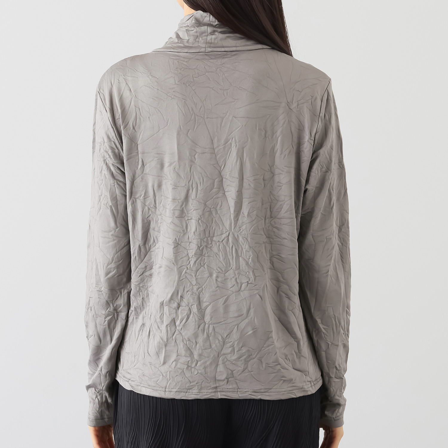 コイビトミサキ シワ加工 裏起毛 インナープルオーバー