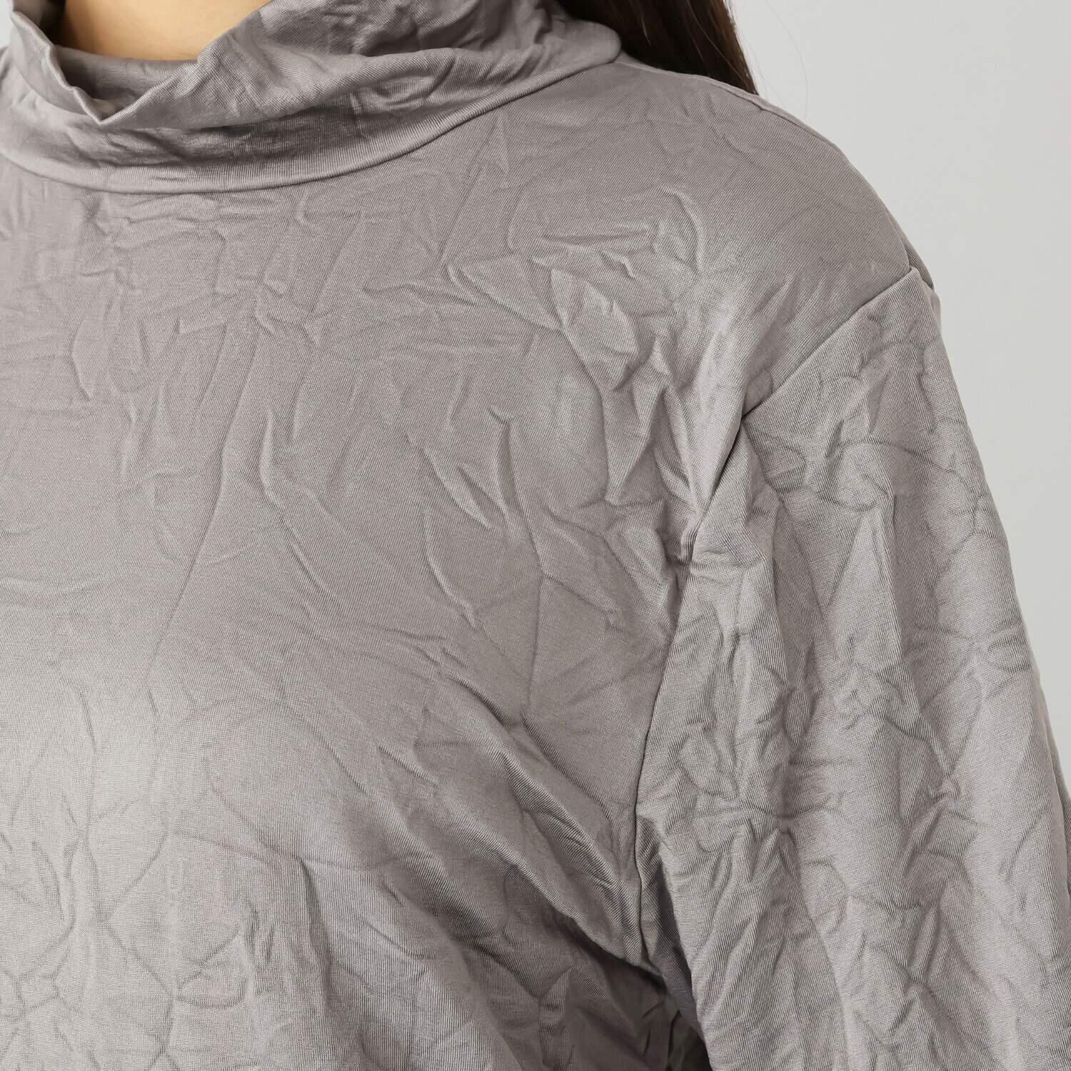 コイビトミサキ シワ加工 裏起毛 インナープルオーバー