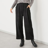 コイビトミサキ ジャガード ストレッチ ワイドパンツ