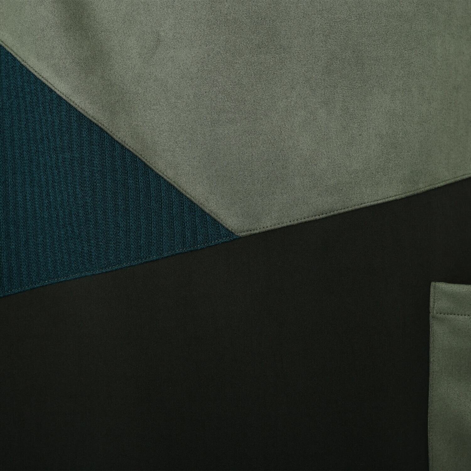 コイビトミサキ フェイクスエード 切替デザイン チュニック