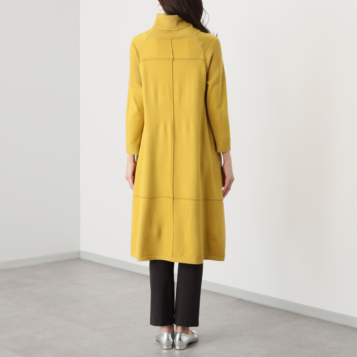 コイビトミサキ 切替デザイン ニットワンピース