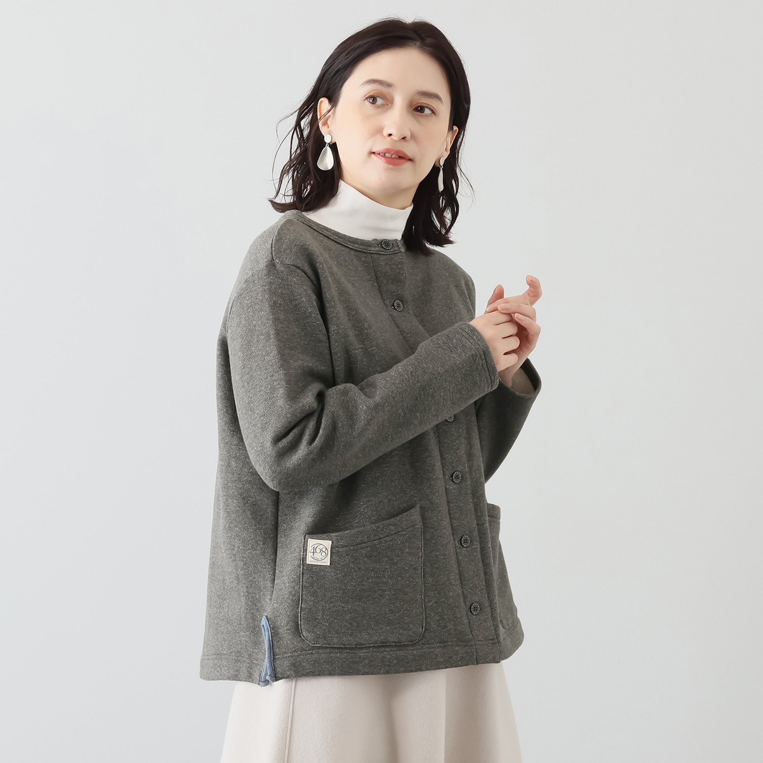 シロヤイチガントウキョウ リバーエース（Ｒ） 裏毛起毛 クルーネック ジャケット