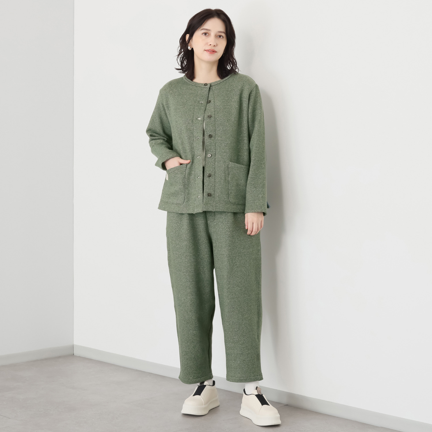 シロヤイチガントウキョウ リバーエース（Ｒ） 裏毛起毛 クルーネック ジャケット