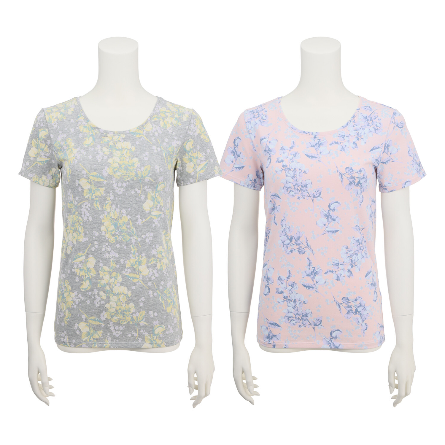 うつくＣ 綿混 半袖カットソー ２枚セット