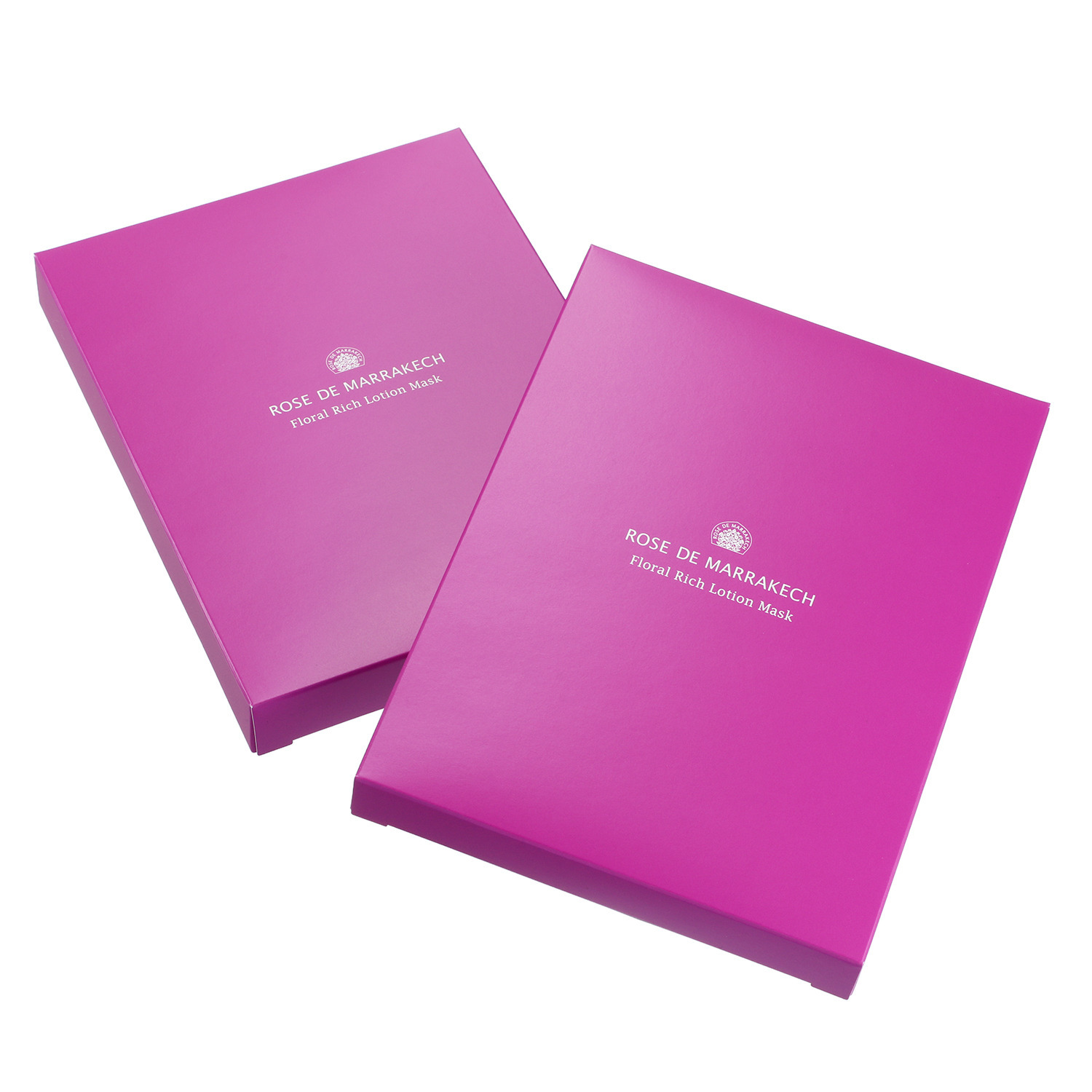 ローズ・ド・マラケシュ 首元までの特別サイズで 保湿・肌引き締めケア フローラル リッチローションマスク デビュー２箱セット