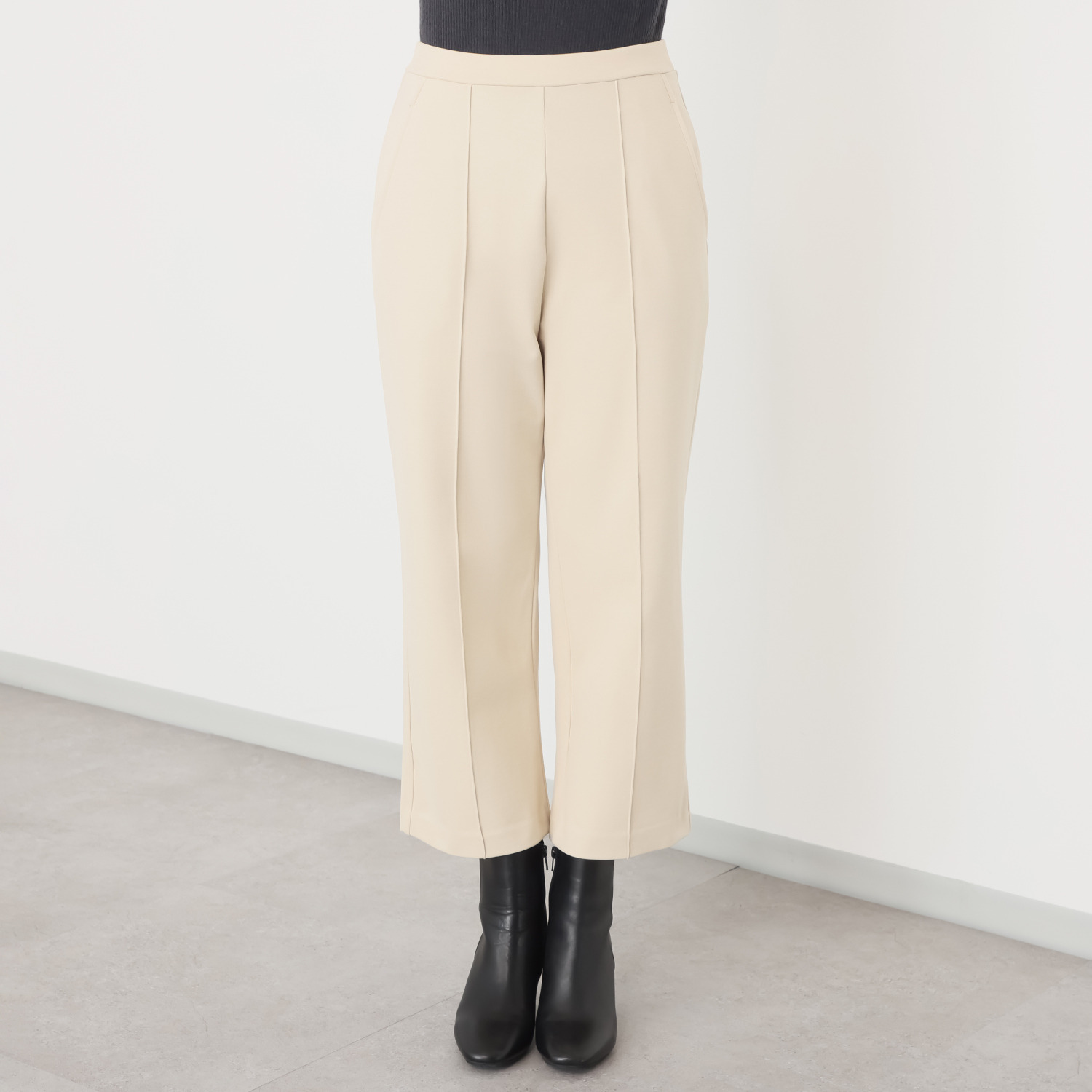 ＡＲＩＫＩ ピンタック 緩やかストレートパンツ ＜股下５８ｃｍ＞＆ 裏起毛プリント ストレートパンツ ＜股下６４ｃｍ＞