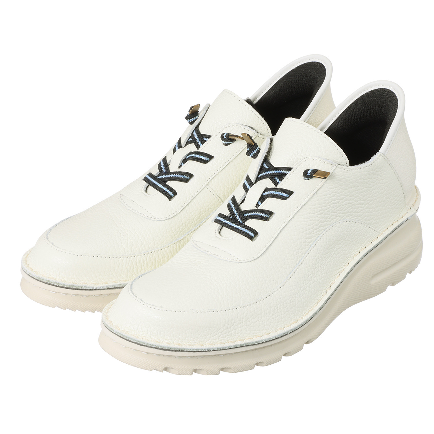 ＪＳハートレーベル ＜日本製＞はっ水レザー ワンツーゴーで着脱楽ちん ４Ｅ軽量スニーカー