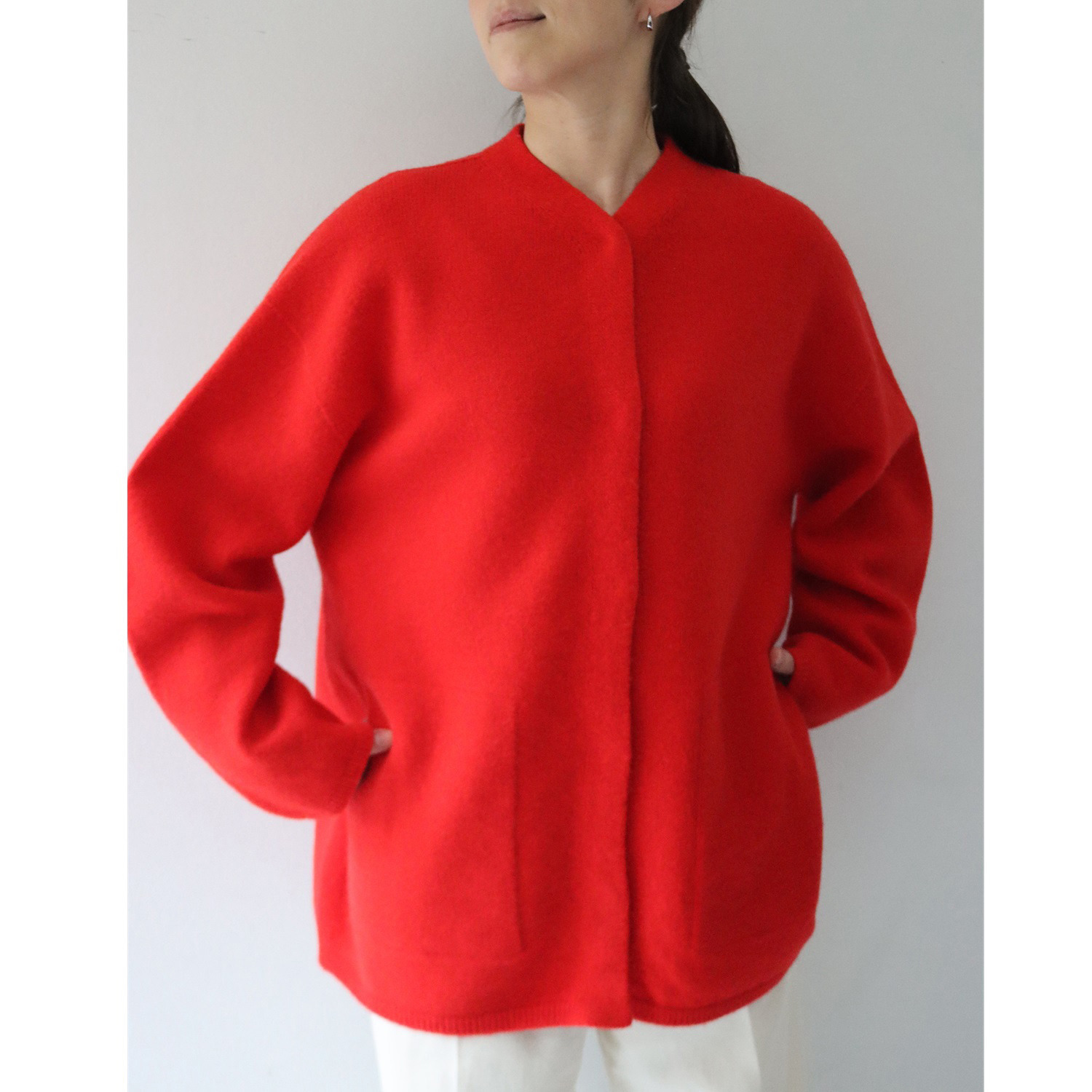 エマキュレイト 日本製 ウール１００％ ホールガーメント（Ｒ） カーディガン