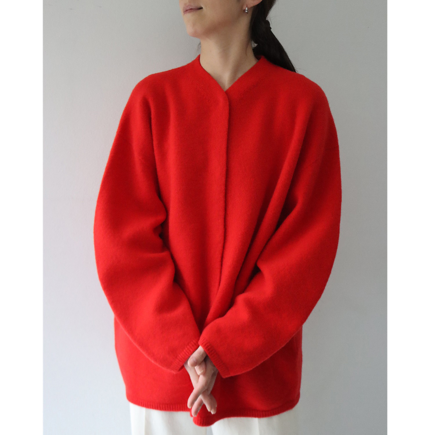 エマキュレイト 日本製 ウール１００％ ホールガーメント（Ｒ） カーディガン