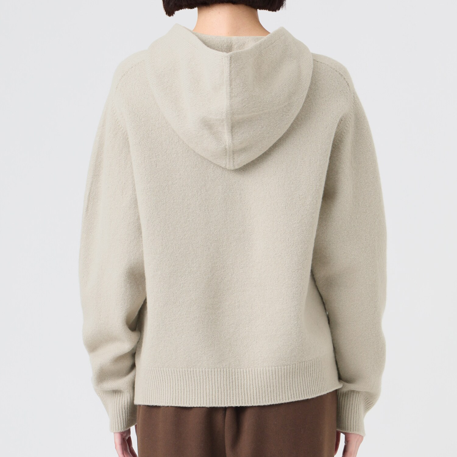 エマキュレイト 日本製 ウール１００％ ホールガーメント（Ｒ） フーディープルオーバー