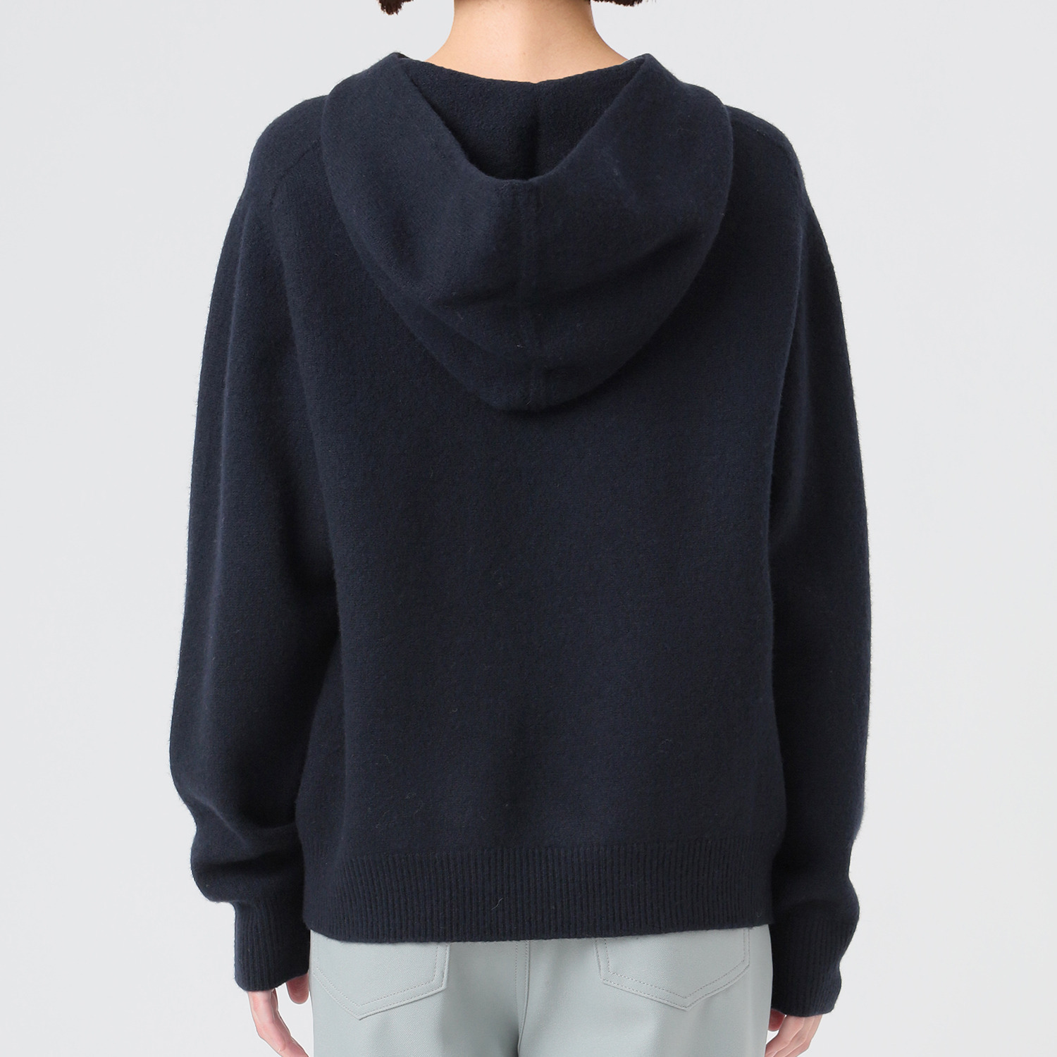 エマキュレイト 日本製 ウール１００％ ホールガーメント（Ｒ） フーディープルオーバー