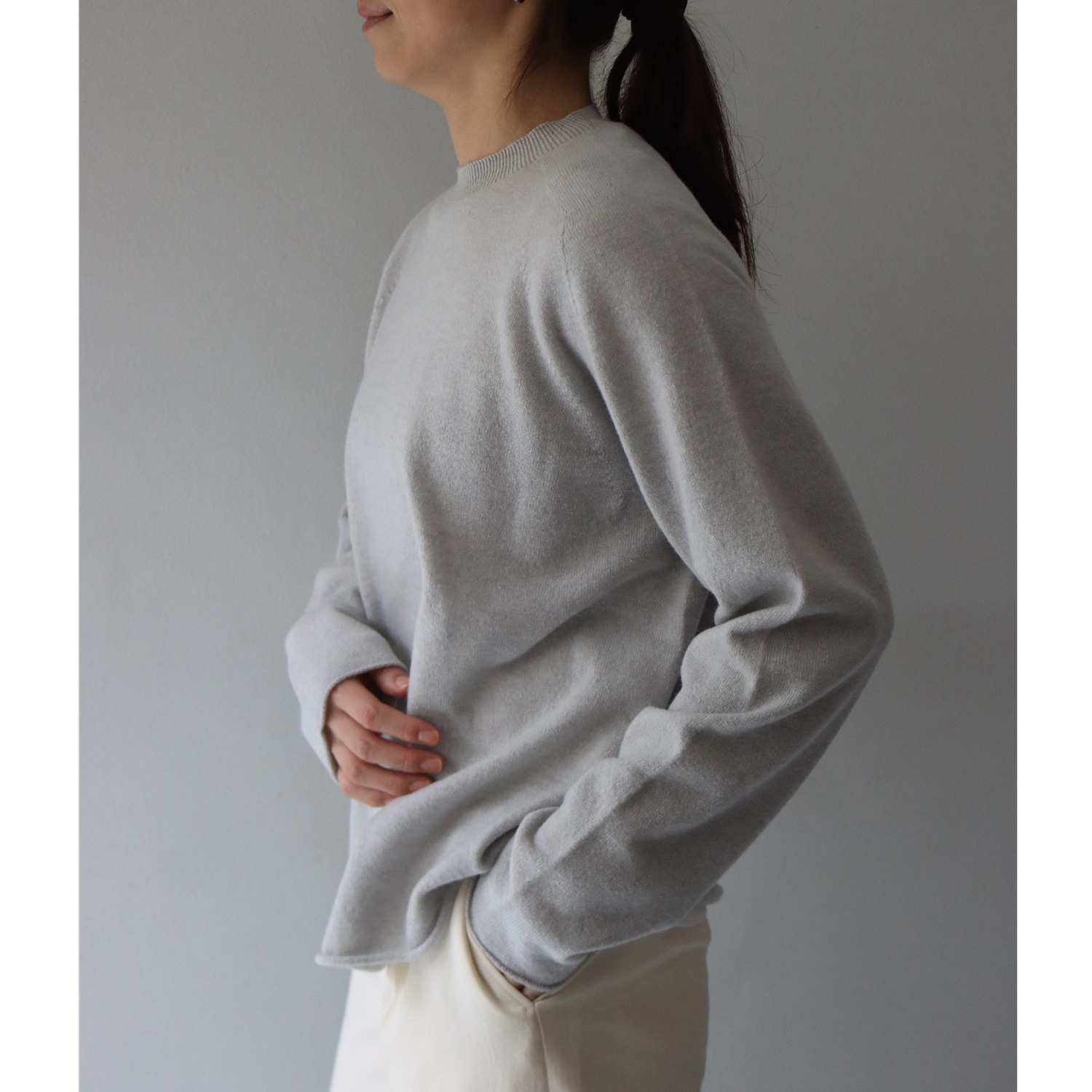 エマキュレイト 日本製 ラムウール ホールガーメント（Ｒ） プルオーバー