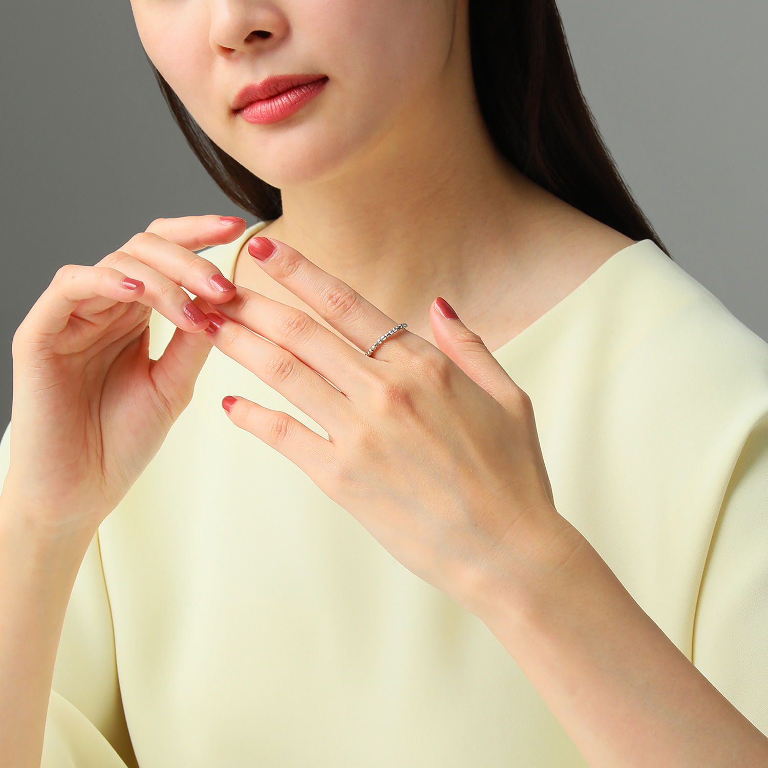 エムイー・ブリランテ プラチナ９５０ ミラーボール フレキシブルリング