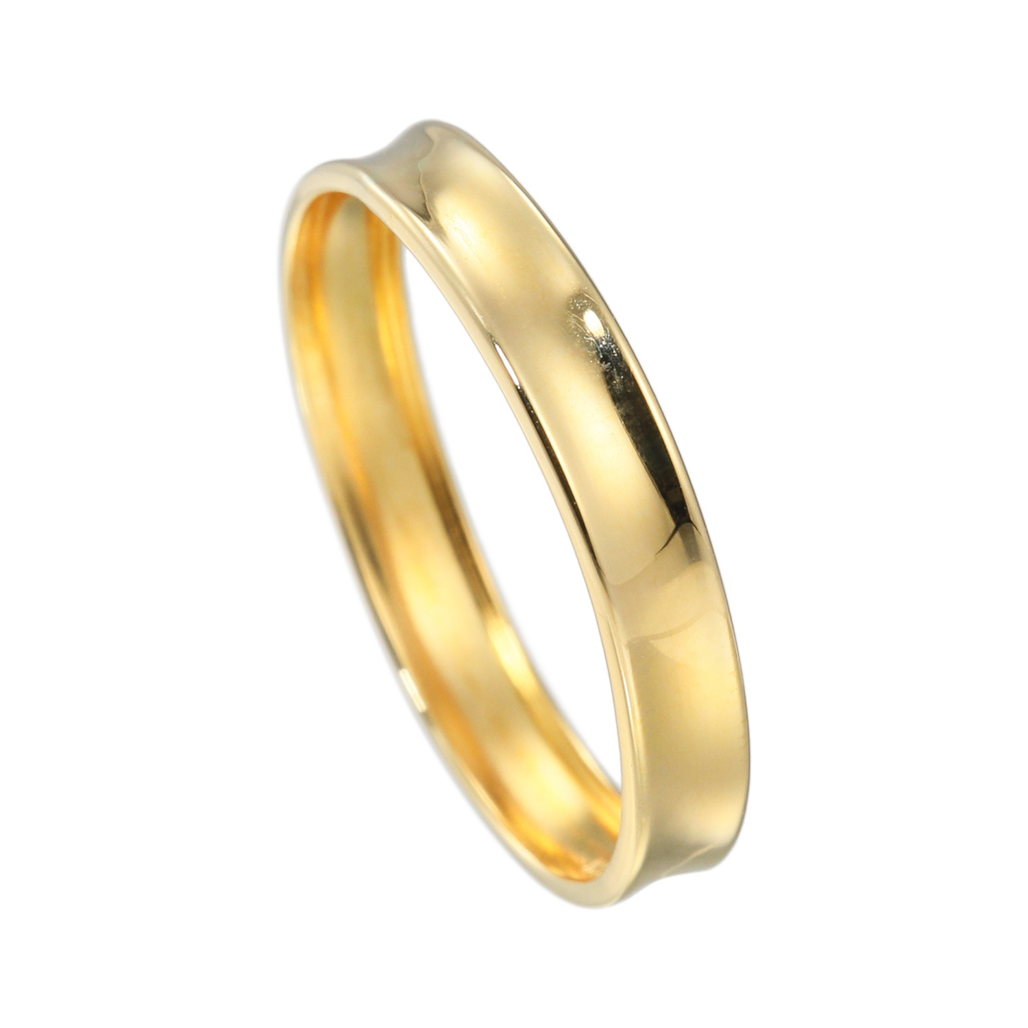 エムイー・ブリランテ １８Ｋ 幅広平打ち風リング