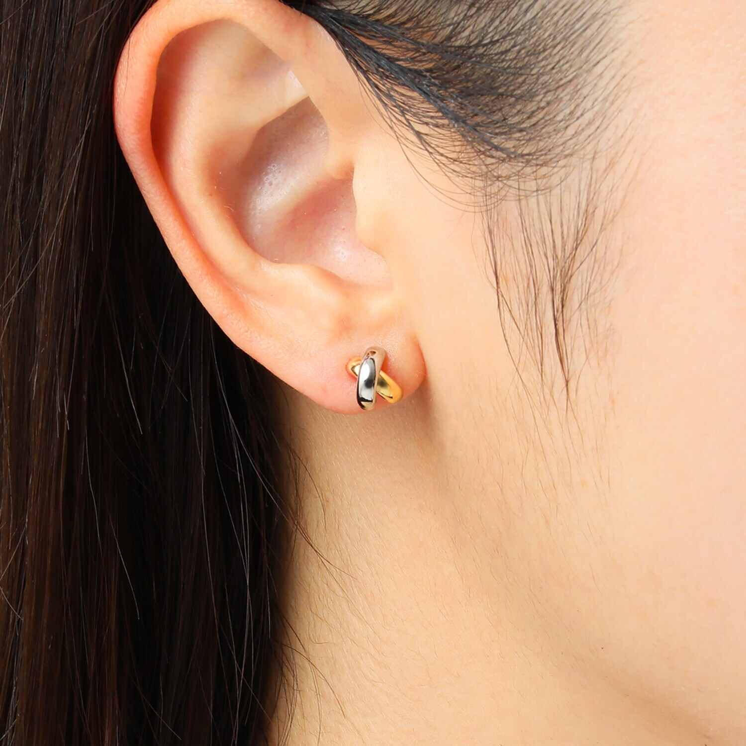 エムイー・ブリランテ １８Ｋ＆プラチナ９００ コンビカラーピアス