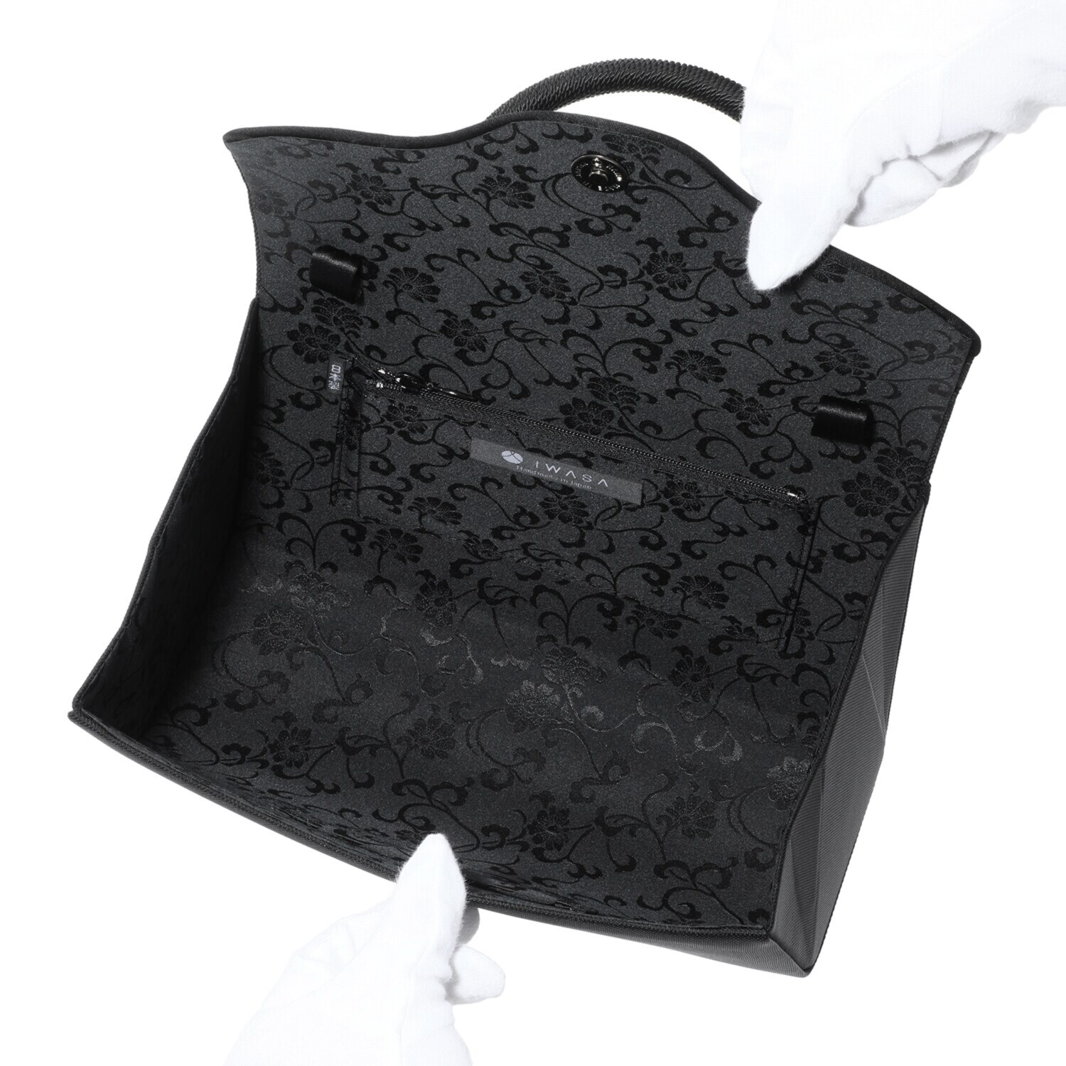 岩佐 国内生産 組ひもオーナメント ショルダーストラップ付 米沢織フォーマルバッグ