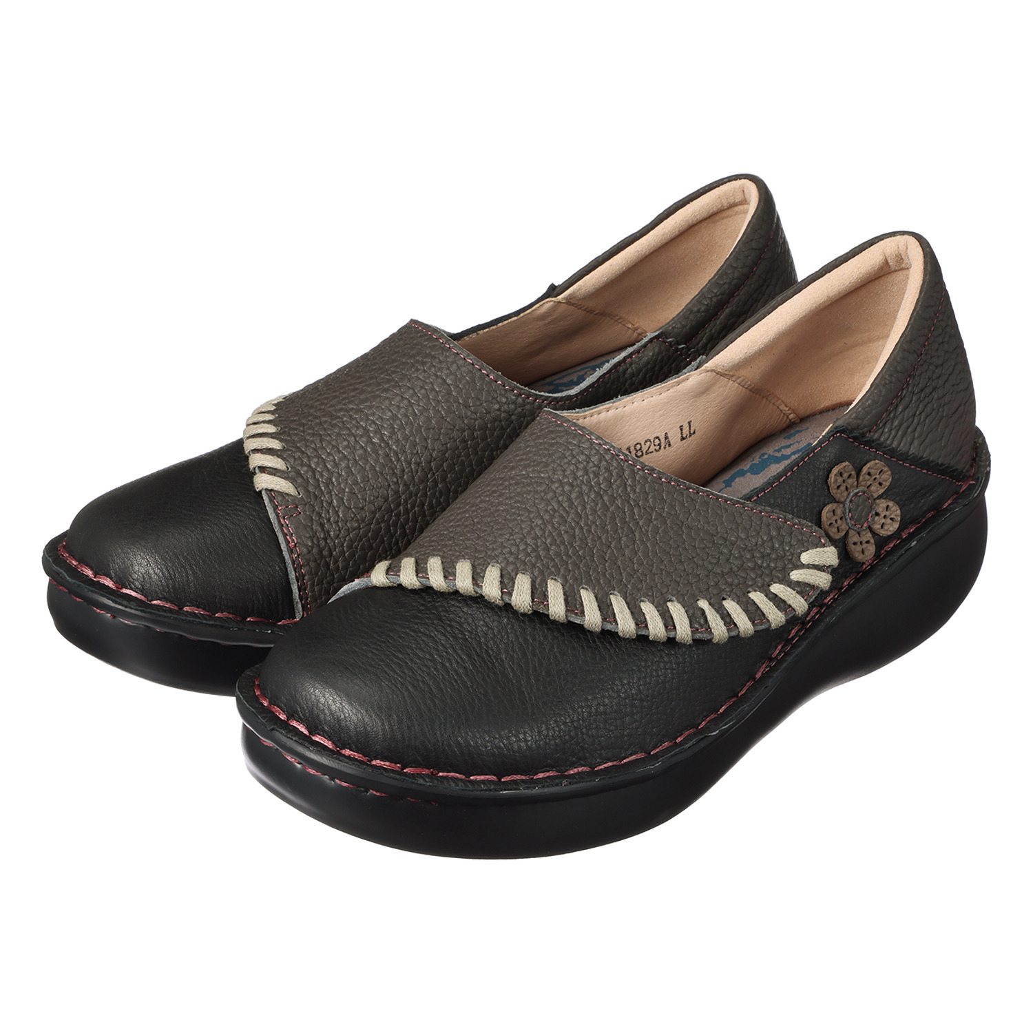 エスタシオン 牛革 面ファスナーシューズ