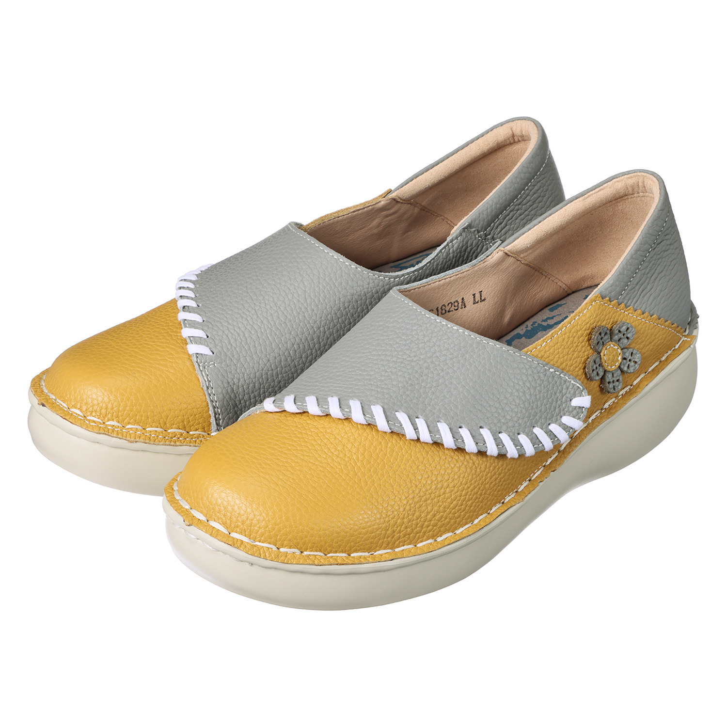 エスタシオン 牛革 面ファスナーシューズ