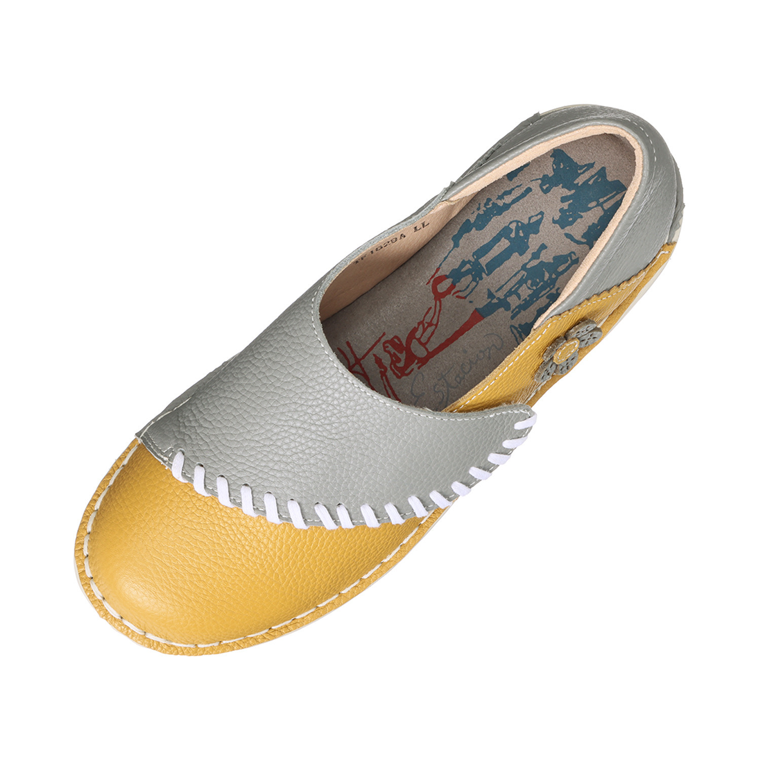 エスタシオン 牛革 面ファスナーシューズ