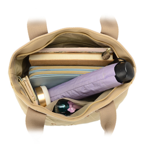 ラルジュ リボン刺しゅう ふんわりトートバッグ