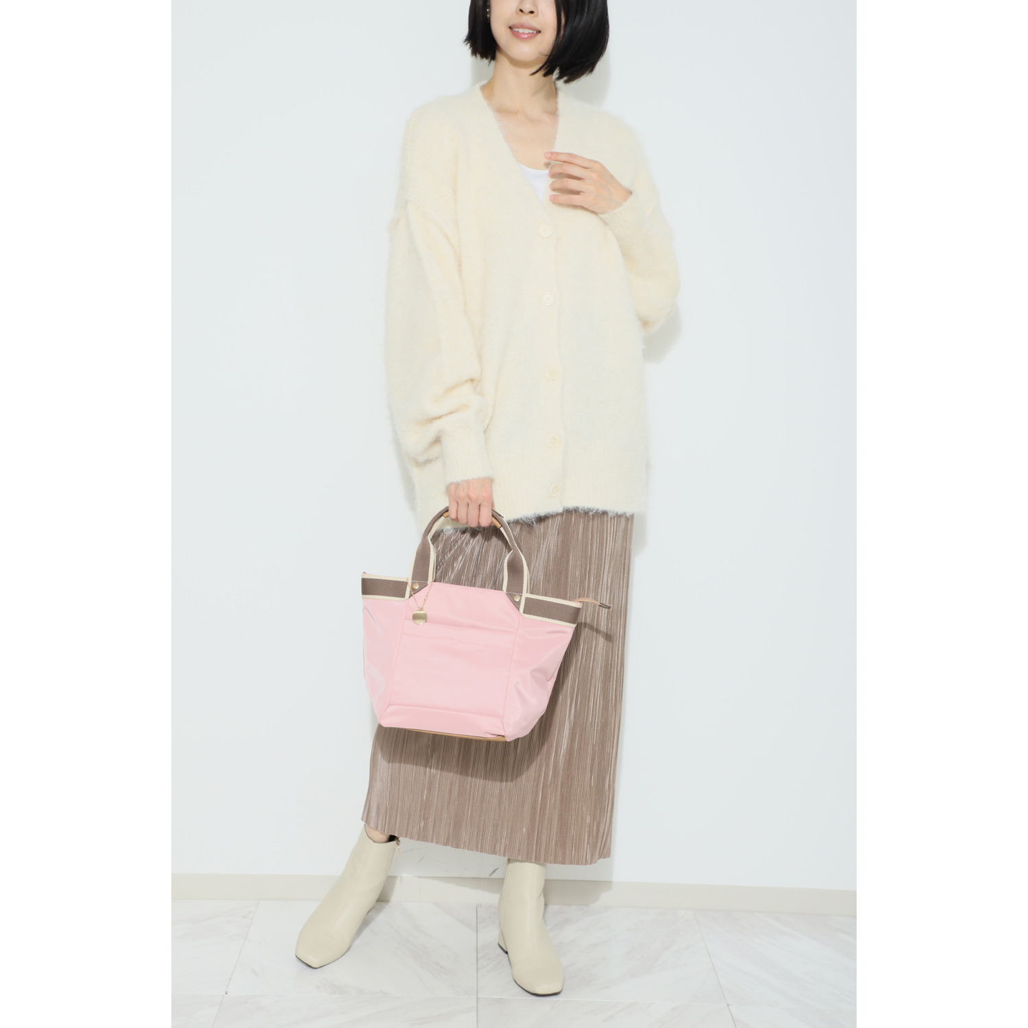 ラルジュ テープハンドル 舟形トートバッグ