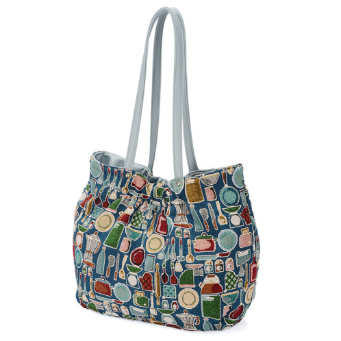 ラルジュ カトラリー柄 ゴブラントートバッグ