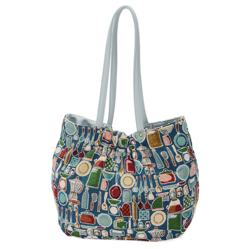 ラルジュ カトラリー柄 ゴブラントートバッグ