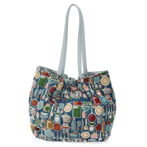 ラルジュ カトラリー柄 ゴブラントートバッグ