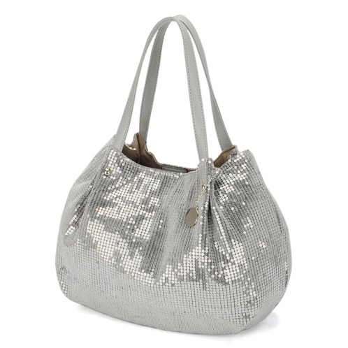 ラルジュ キラキラスパンコール ハンドバッグ