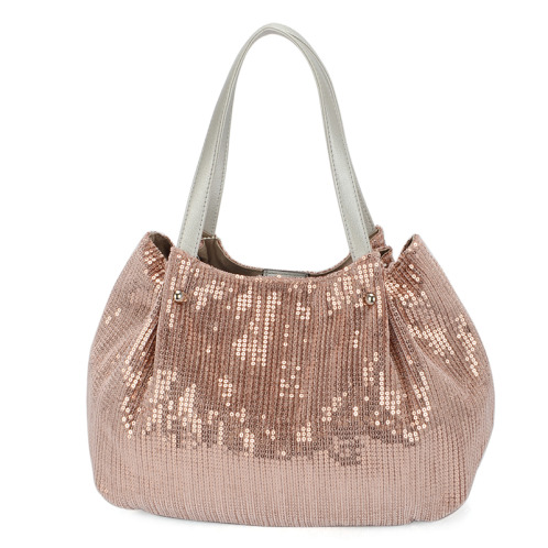 ラルジュ キラキラスパンコール ハンドバッグ