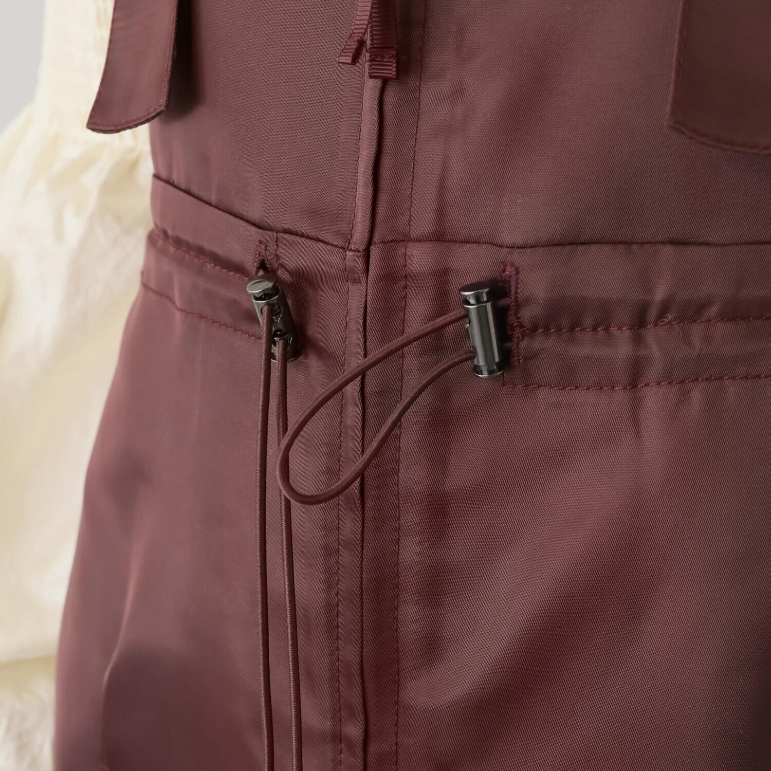 マダムミーナ シャイニーツイル フロントジップ ソフトマーメイド ジャンパースカート