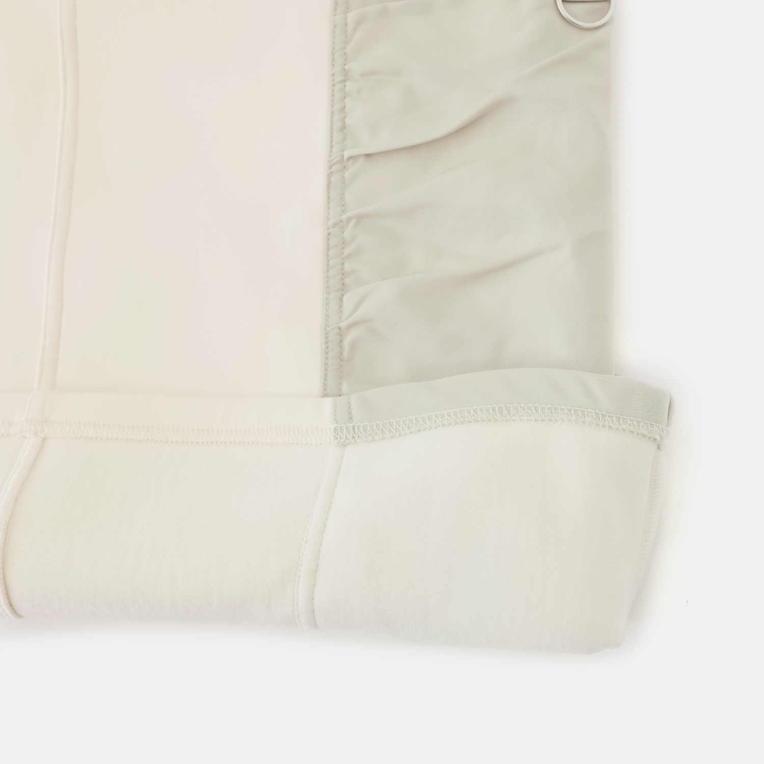 ヘブンアンドアース 裏起毛 異素材ミックスギャザー カーゴポケットスカート