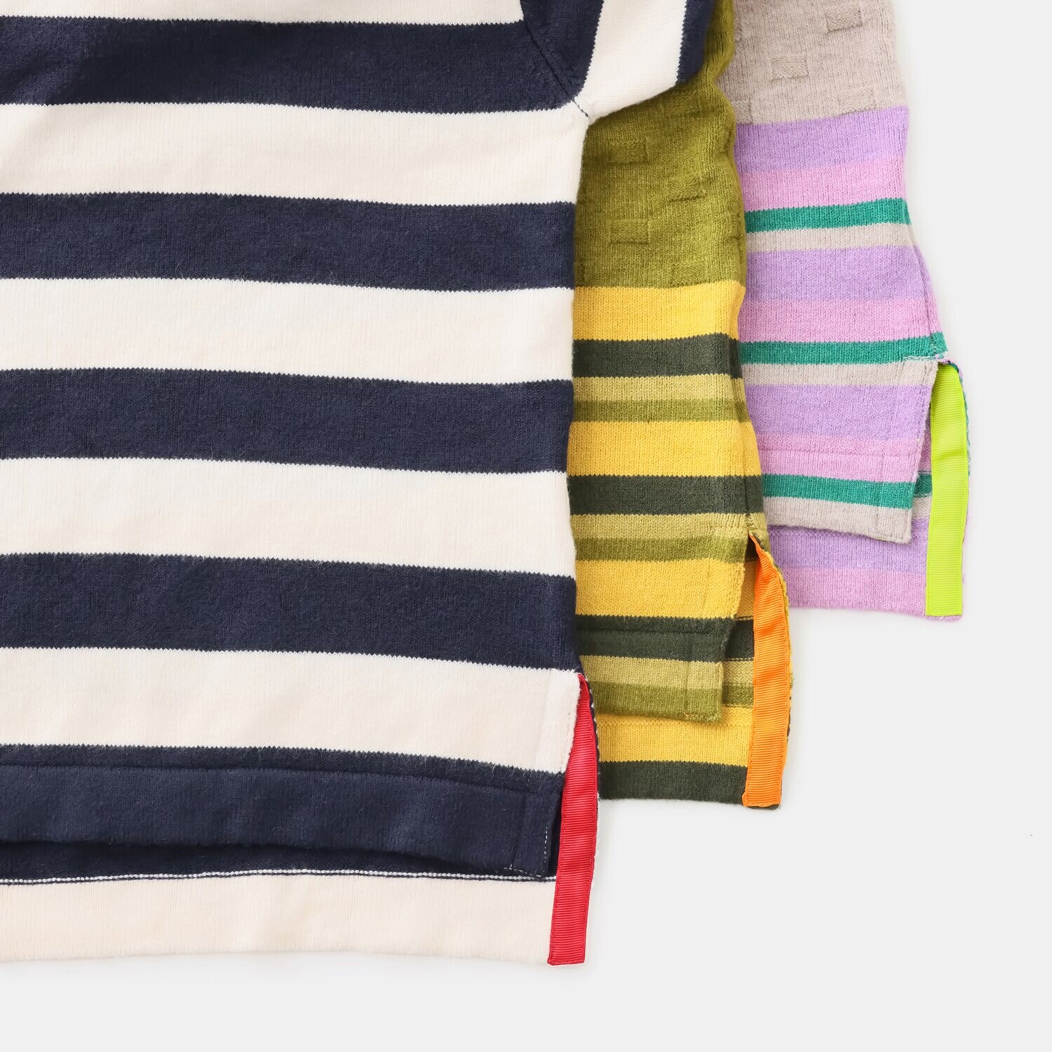 クリン　ヨシキ マルチカラーボーダー ニットプルオーバー