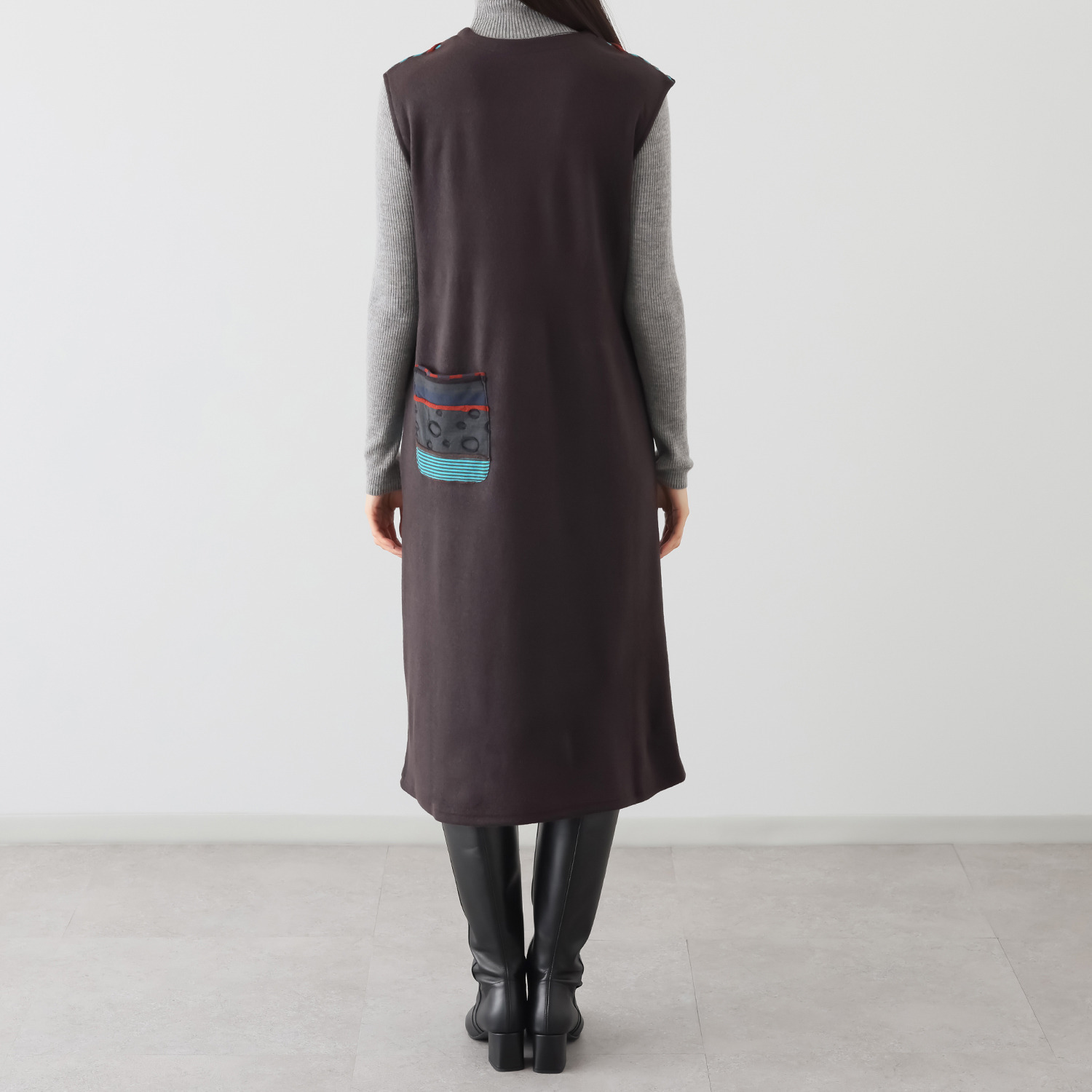 クリン　ヨシキ パイルジャガード ジャンパースカート