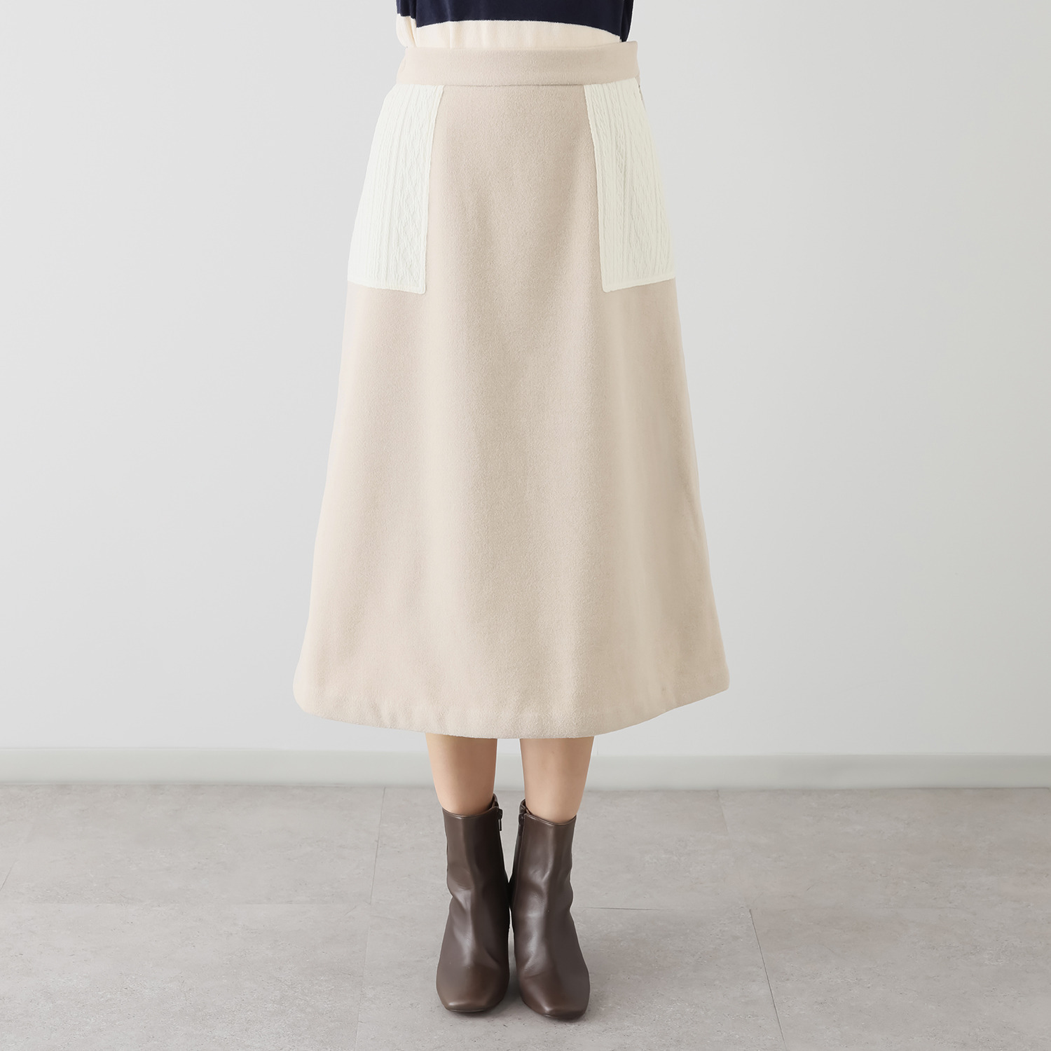 クリン　ヨシキ モッサ起毛 Ａラインスカート