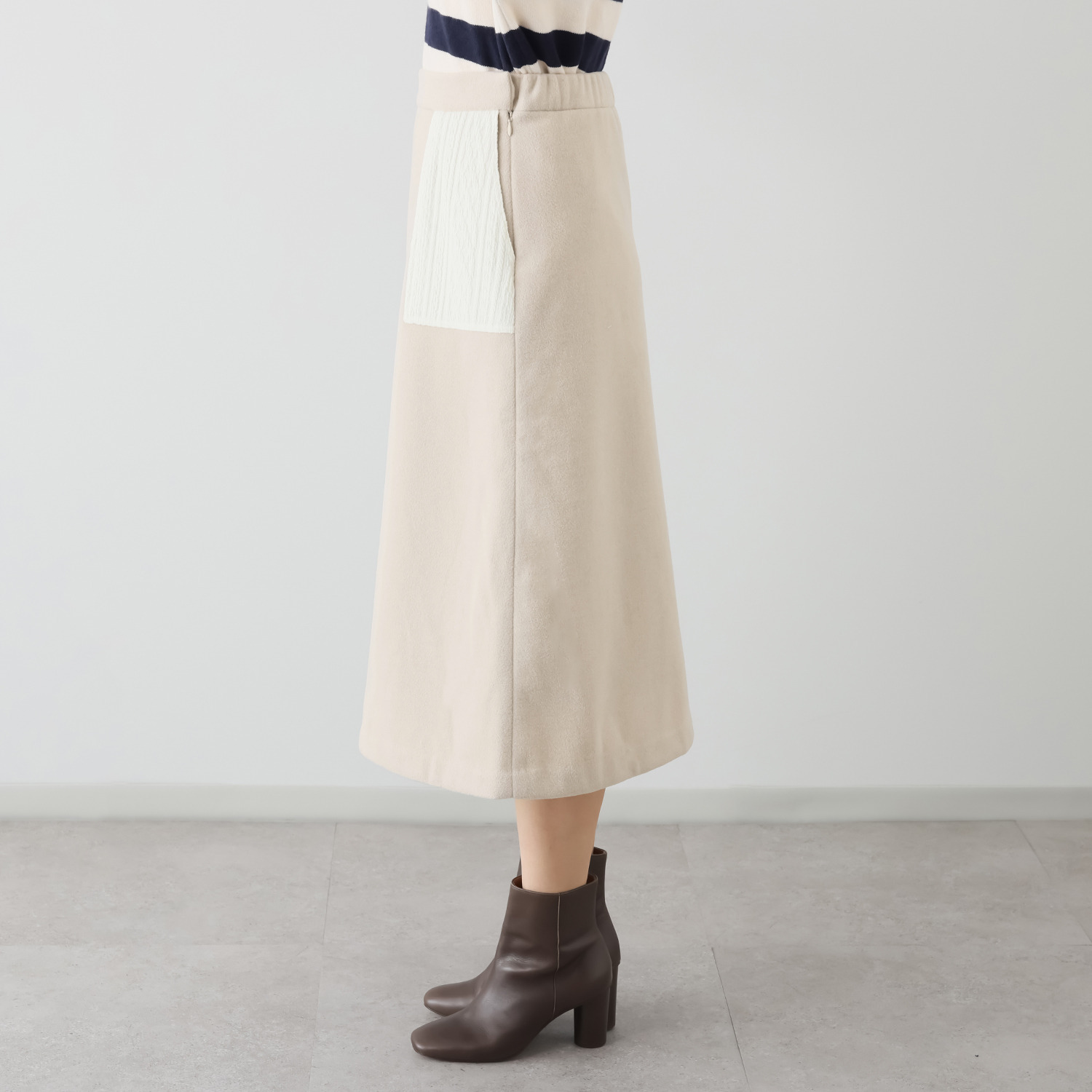 クリン　ヨシキ モッサ起毛 Ａラインスカート