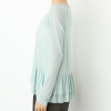 シルバーミントシュガー ソフトチュール 重ね着に大活躍 袖丈長め、裾ティアード インナーロングＴシャツ