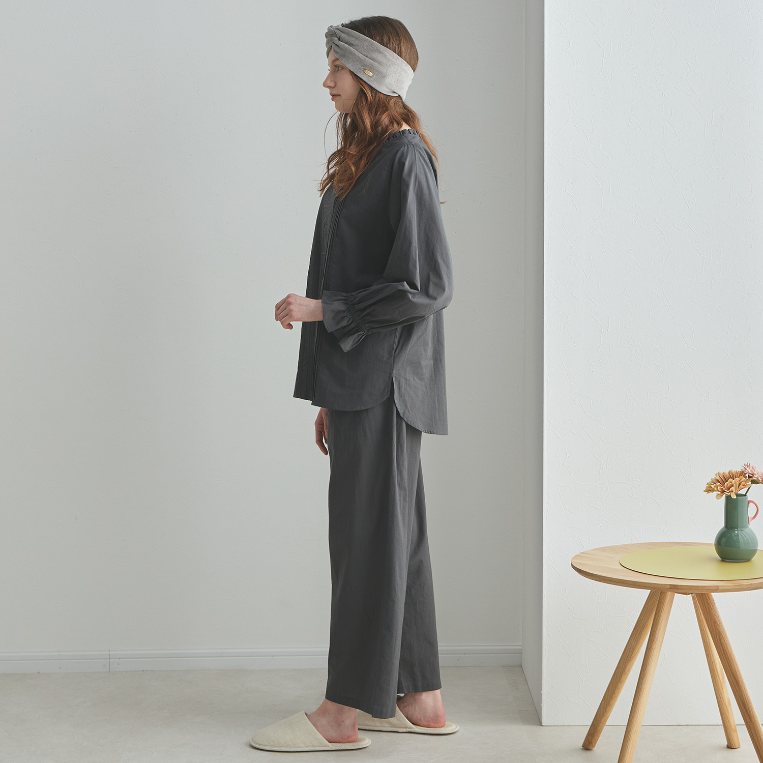 ナルエー コットンローン クラシカル刺しゅう セットアップ