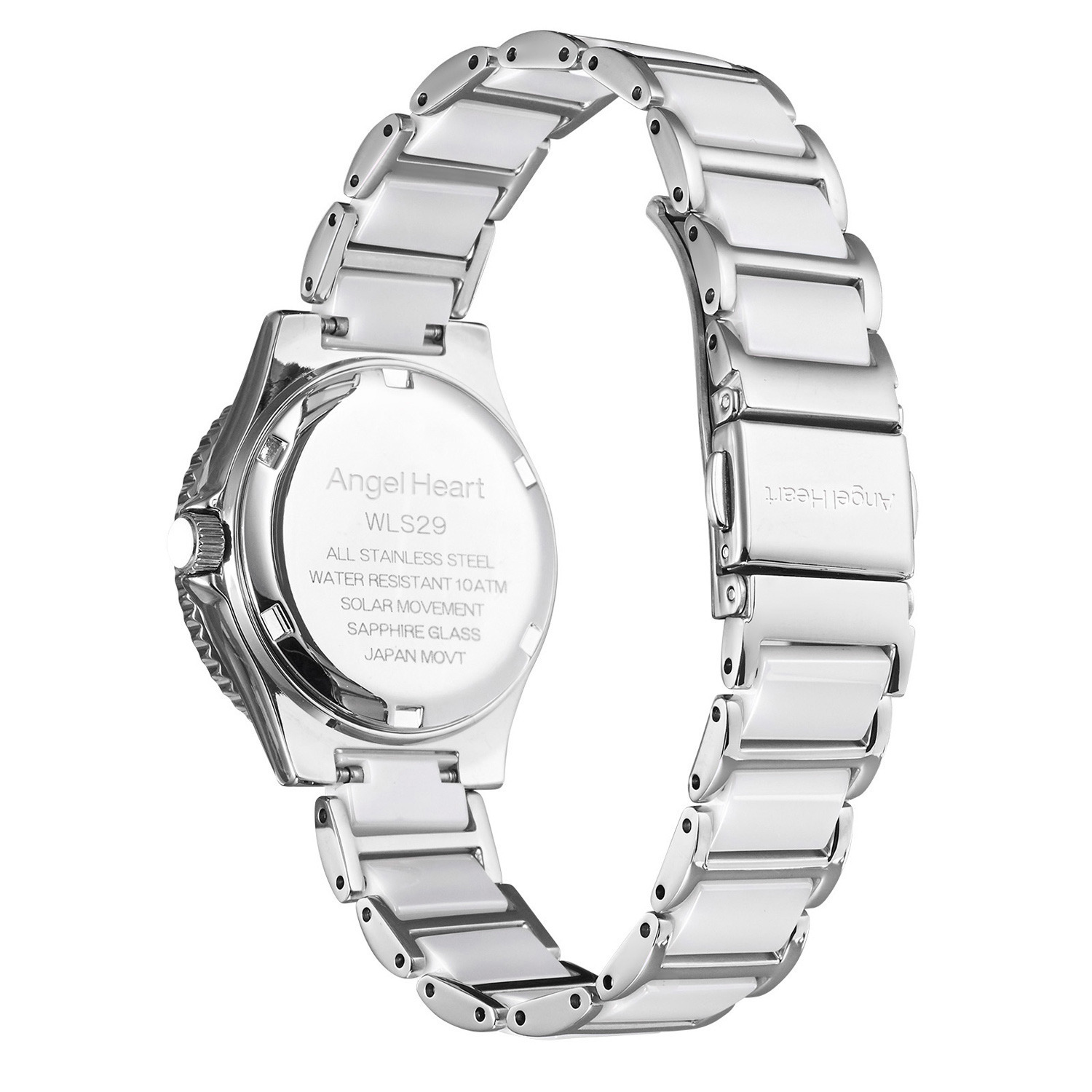エンジェルハート ラブスポーツ ラウンドフェイス ソーラーウォッチ ＜ホワイト＞