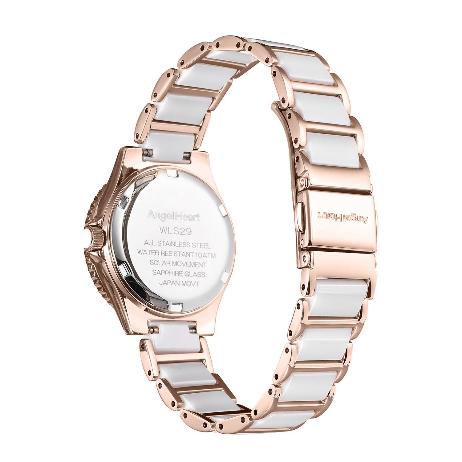 エンジェルハート ラブスポーツ ラウンドフェイス ソーラーウォッチ ＜ピンクゴールドカラー＞