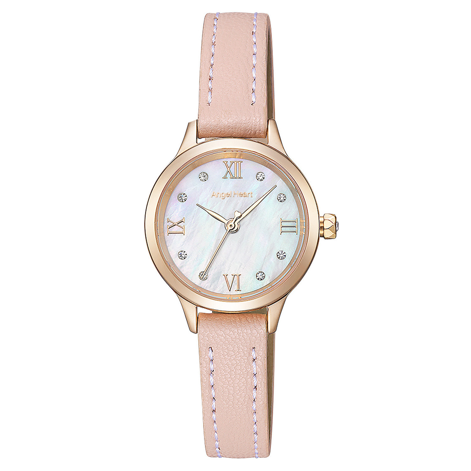 エンジェルハート トゥインクルタイム ラウンドフェイス ソーラーウォッチ ＜ピンクゴールドカラー＞