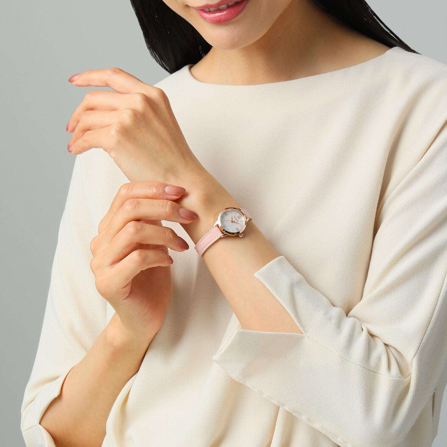 エンジェルハート トゥインクルタイム ラウンドフェイス ソーラーウォッチ ＜ピンクゴールドカラー＞