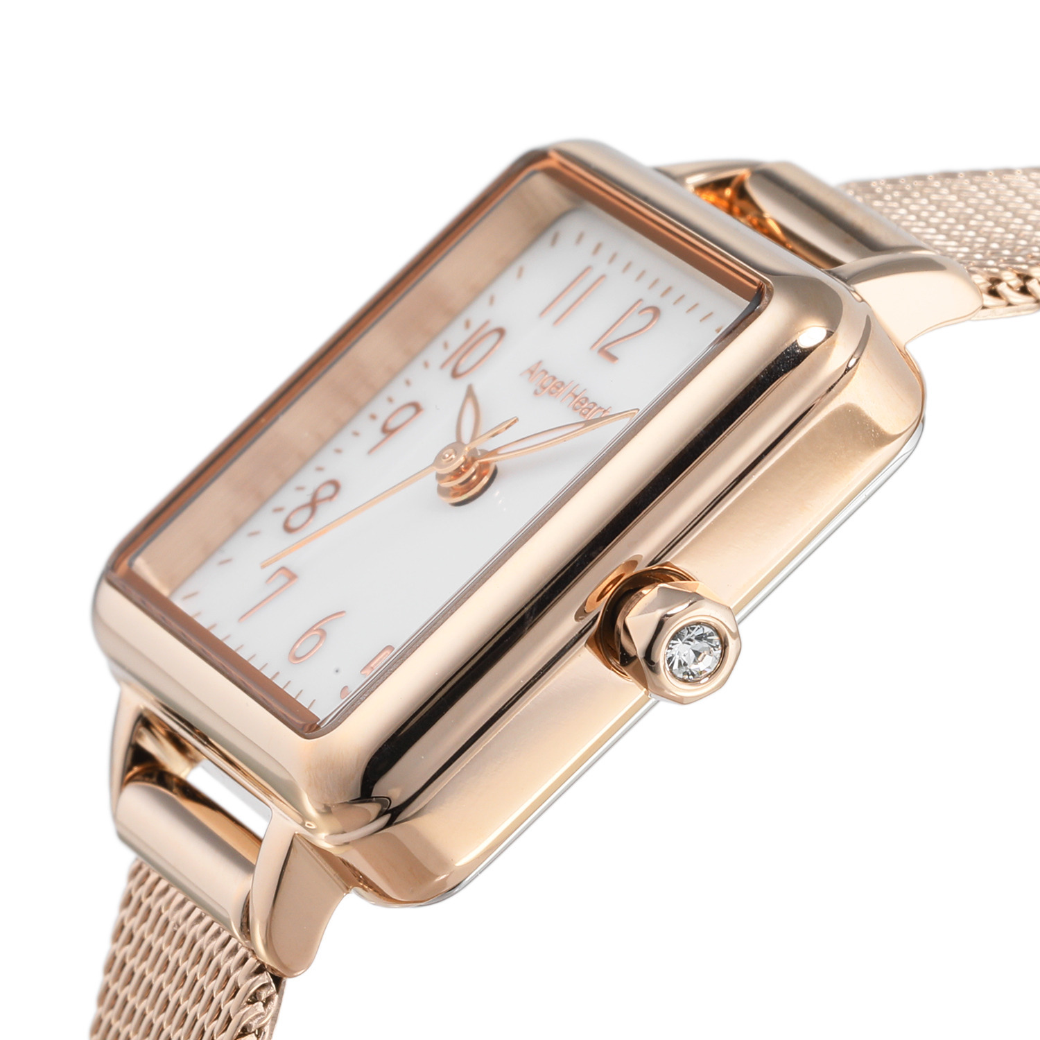 エンジェルハート リトルハート スクエアフェイスウォッチ ＜ピンクゴールドカラー＞